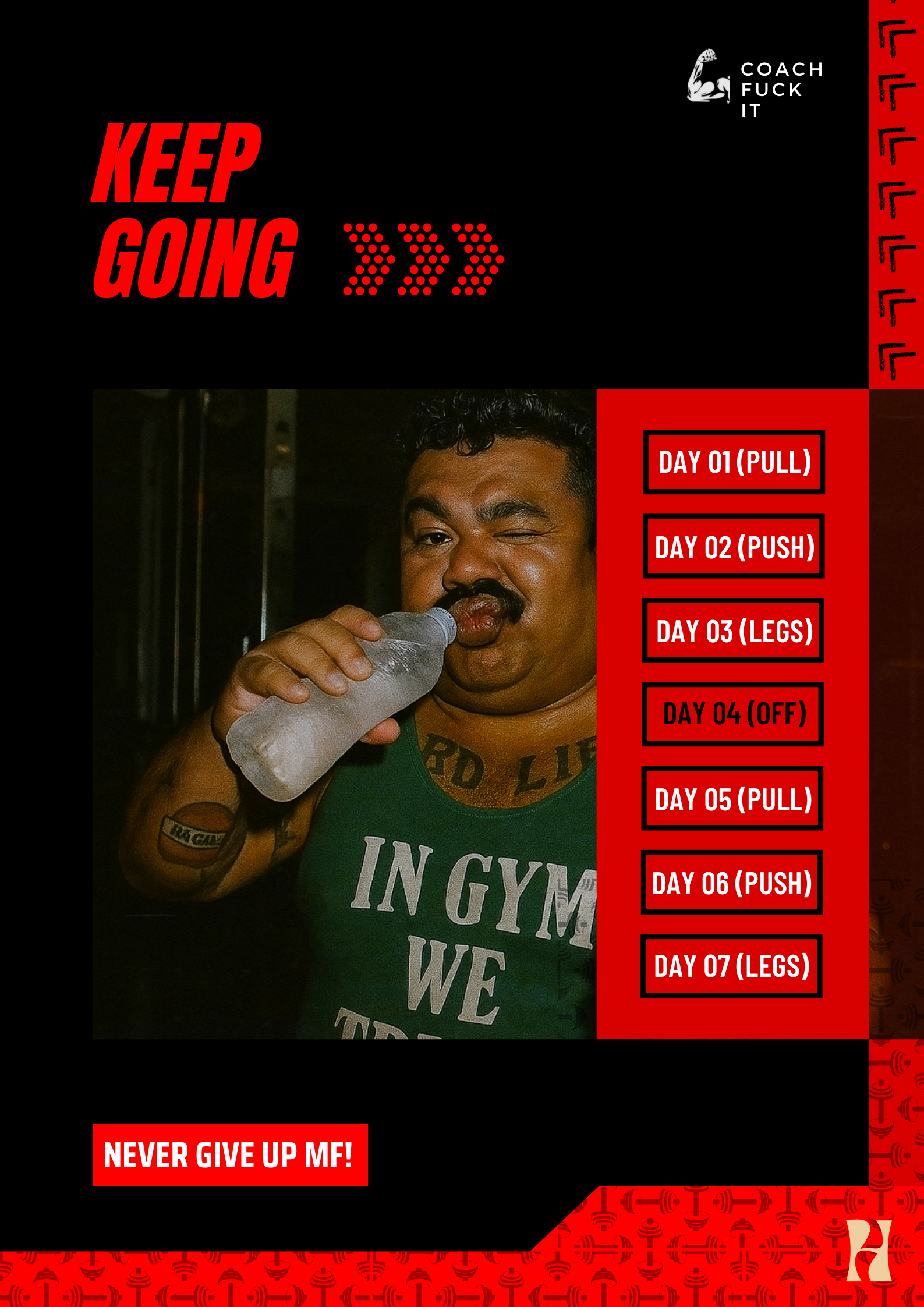 JACKWD - 6 Days Workout Plan (Muscle Hypertrophy)