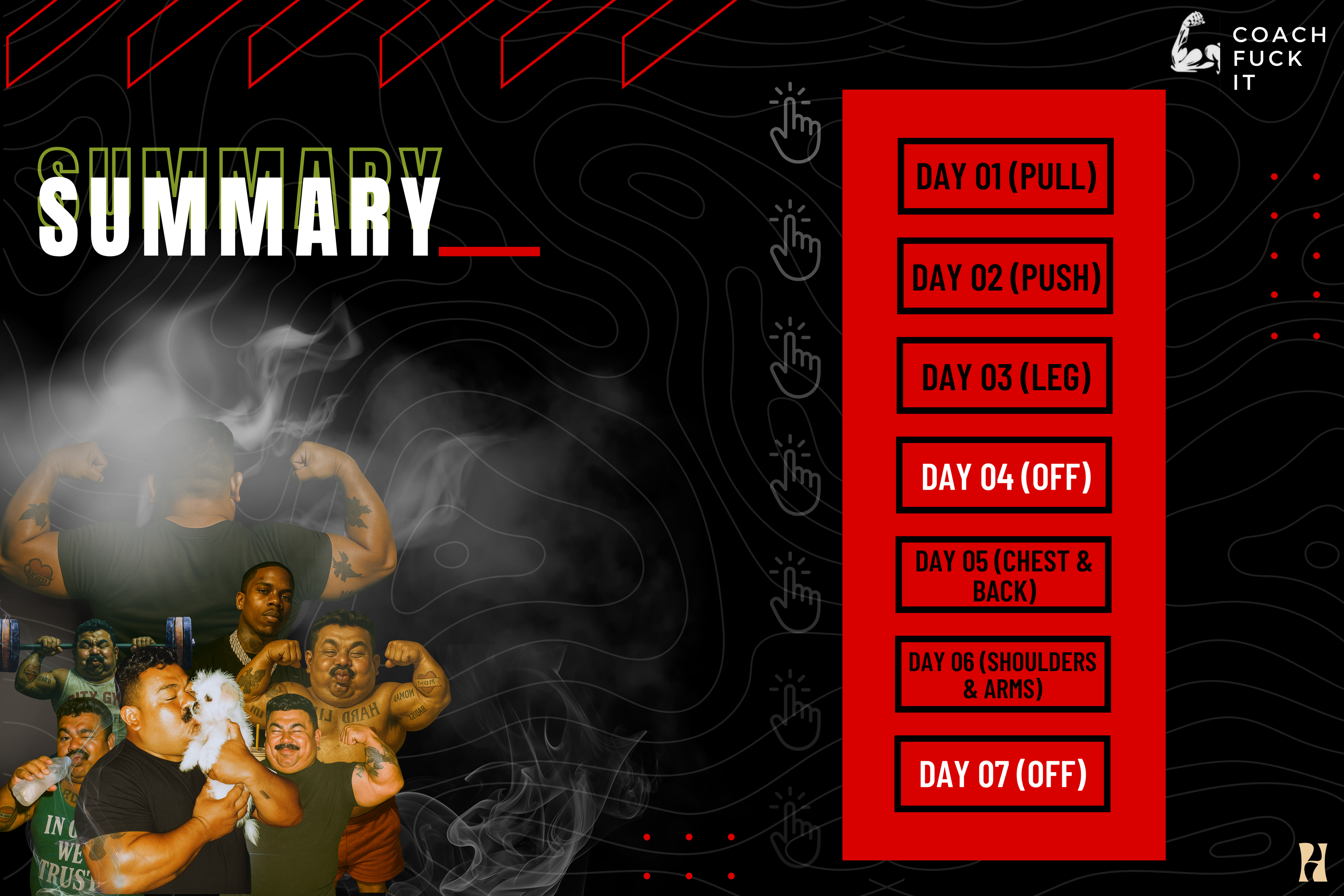 LORD - 7 Days Workout Plan (Muscle Strength + Hypertrophy)